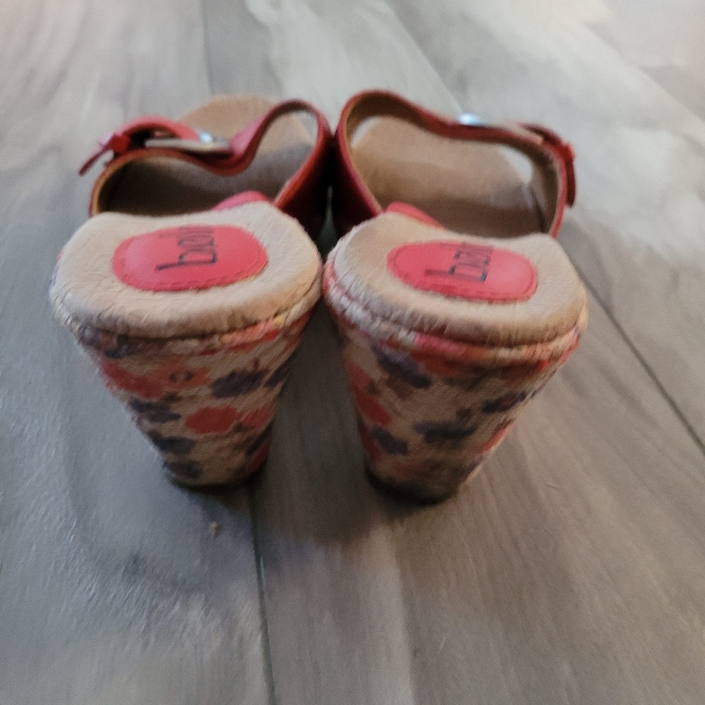 Bolo Leather Wedge Sandals size 10 - Picture 4 of 8